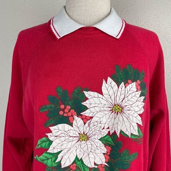 Vintage Morning Sun Collared Sweatshirt Size XL EUC - Picture 2 of 8